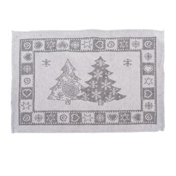 Suport pentru farfurii din material textil 48x33 cm  cu model de Crăciun – Dakls