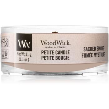 Woodwick Sacred Smoke candelă lumânare cu fitil din lemn 31 g