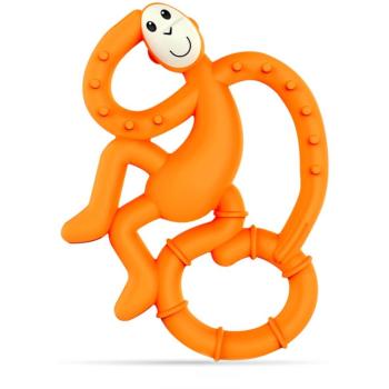 Matchstick Monkey Mini Monkey Teether jucărie pentru dentiție cu aditiv antimicrobian Orange 1 buc