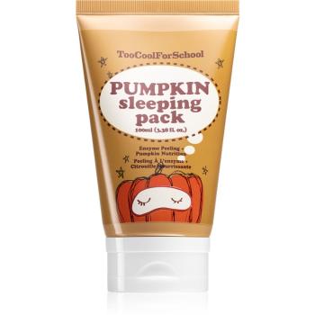 Too Cool For School Pumpkin Sleeping Pack mască iluminatoare de noapte cu efect exfoliant 100 ml