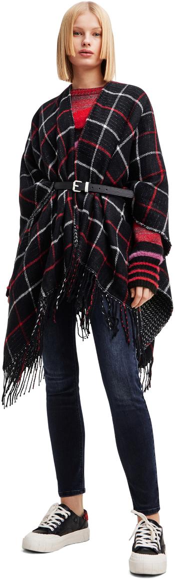 Desigual Poncho reversibil pentru femei Picturaes Paris Oversize Fit 23WAIA102000