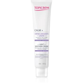 Topicrem UH FACE CALM+ Light Soothing Cream crema calmanta impotriva luminii pentru piele normală și mixtă 40 ml