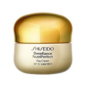 Shiseido Cremă de zi restabilește funcțiile celulelor pentru tonifiere și elasticitate, creat special pentru tenul matur Benefiance NutriPerfect SPF 1