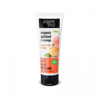 Organic Shop Peeling delicat de piele Piersică și Mango(Gentle Face Peeling) 75 ml