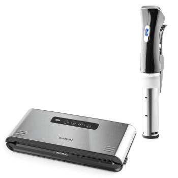 Klarstein Quickstick Sous Vide + FOODLOCKER PRO, set pentru fierbere vacuum (SOUS VIDE), vas electric