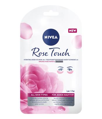 Nivea Mască hidratantă pentru ochi cu acid hialuronic Rose Touch (Hydrating Under-Eye Mask)