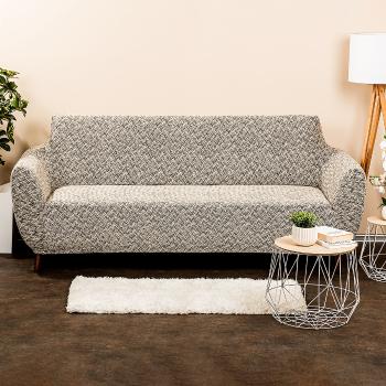 Husă multielastică 4Home Comfort Plus pentru canapea, bej, 180 - 220 cm, 180 - 220 cm