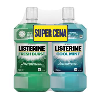 Listerine Set de apă de gură CoolMint + Freshburst Duopack 2 x 500 ml