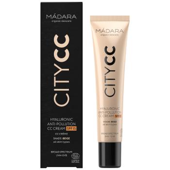 MÁDARA CC cremă SPF 15 Beige Citycc (Hyaluronic Anti-Pollution Cc Cream) 40 ml