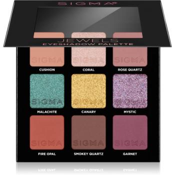 Sigma Beauty Party on The Go paleta farduri de ochi culoare Jewels 9 g