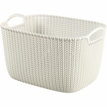 Cutie de depozitare Curver Knit 19 l, crem