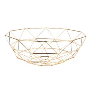 Fuctieră PT LIVING Diamond, ⌀ 35 cm, auriu