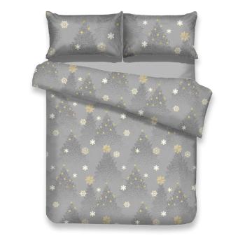 Lenjerie de pat din flanel cu motive de Crăciun pentru pat de o persoană AmeliaHome Silentnight, 135 x 200 cm