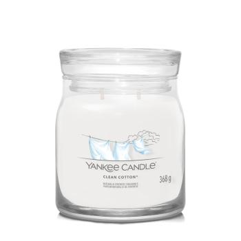 Yankee Candle Lumânare aromată Signature sticla medie Clean Beach 368 g