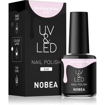 NOBEA UV & LED unghii cu gel folosind UV / lampă cu LED glossy culoare Blushing bride #18 6 ml
