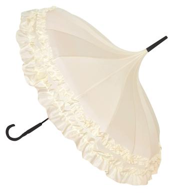 Blooming Brollies Umbrelă cu baston, pentru femei Frilled Pagoda BCSPABE