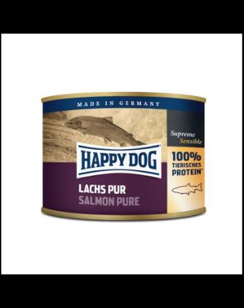 HAPPY DOG Salmon Pure hrană umedă cu somon 190 gr