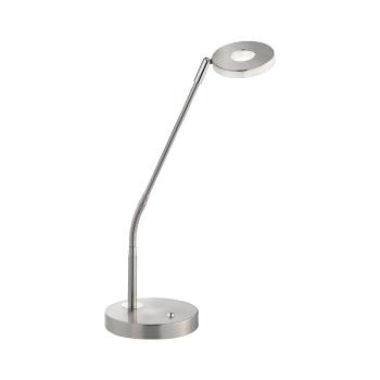 Veioză argintie LED cu intensitate reglabilă din metal (înălțime 60 cm) Dent – Fischer & Honsel