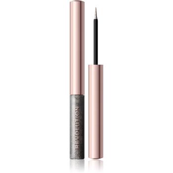 Makeup Revolution Ultimate Lights eyeliner metalic pentru ochi culoare Silver Flash 2,4 ml