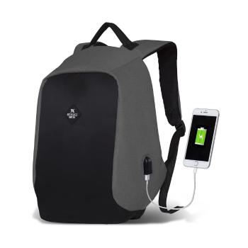 Rucsac cu port USB My Valice SECRET Smart Bag, negru-gri