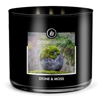 Lumânare parfumată pentru bărbați Goose Creek Stone & Moss, 35 de ore de ardere