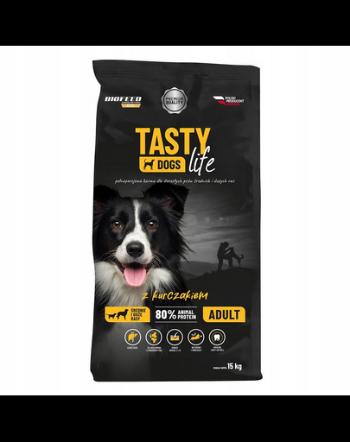 BIOFEED TASTY LIFE Premium cu pui pentru caini de rasa medie si mare 15 kg