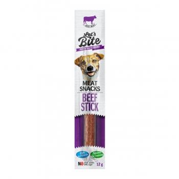 BRIT Let's Bite Meat Snacks Beef Stick, Vită, recompense monoproteice fără cereale câini, baton de carne, 12g