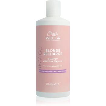 Wella Professionals Invigo Blonde Recharge șampon pentru păr blond neutralizeaza tonurile de galben 500 ml