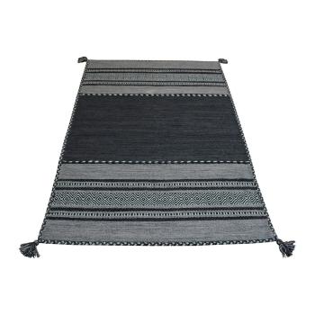 Covor din bumbac Floorita Antique Kilim, 60 x 90 cm, gri închis