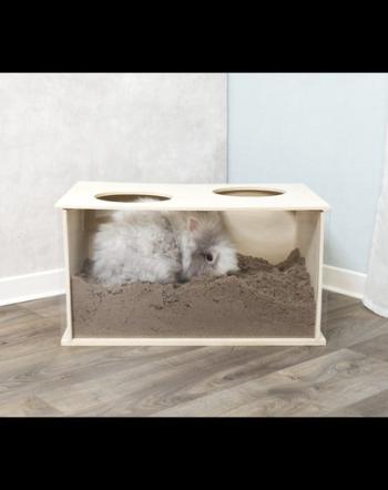 TRIXIE Cutie de nisip pentru iepuri 58 x 30 x 38 cm