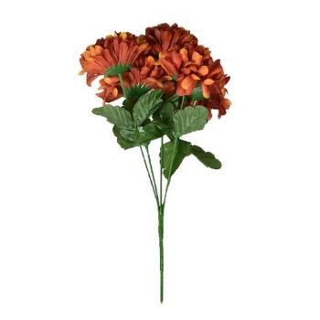 Buchet flori artificiale Crizantemă, înălțime 33 cm