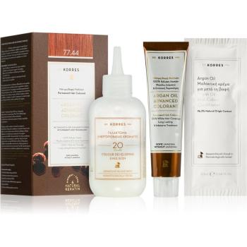 Korres Argan Oil Culoare permanenta pentru par cu ulei de argan culoare 77.44 Intense Copper Blonde 50 ml