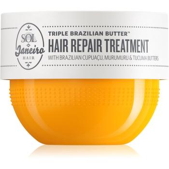 Sol de Janeiro Triple Brazilian Butter™  Hair Repair Treatment mască hrănitoare și intens hidratantă pentru păr uscat și deteriorat 75 ml