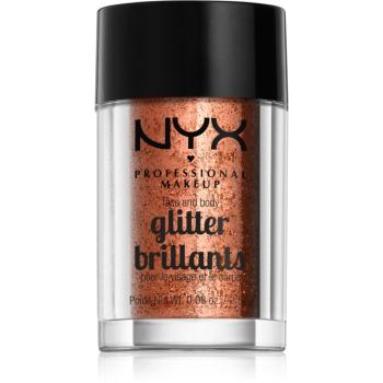 NYX Professional Makeup Glitter Goals sclipici pentru față și corp culoare 04 Copper 2.5 g