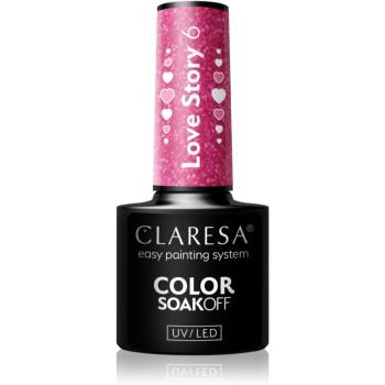 Claresa SoakOff UV/LED Color Love Story lac de unghii sub forma de gel culoare 6 5 g