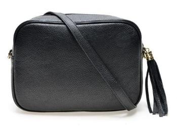 Sofia Cardoni Geantă din piele crossbody pentru femei SC1802 Nero