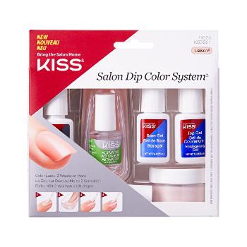 KISS Set pentru manichiură naturală  Salon Dip (Color System Kit)