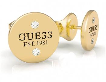 Guess Cercei eleganți placati cu aur cu cristale Swarovski clare UBE79049