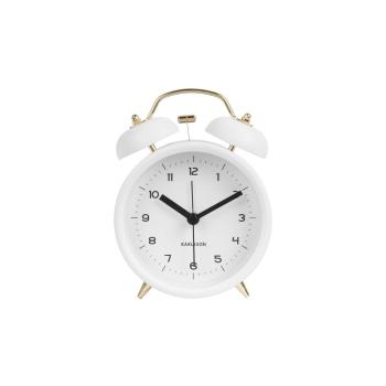 Ceas alarmă Karlsson Classic, alb, ⌀ 10 cm