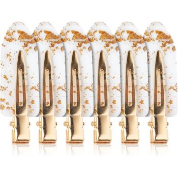 Brushworks Gold Flake No Crease Clips agrafe de par 6 buc