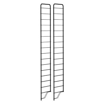 Sistem de rafturi modulare din metal negru 2 buc 34x204 cm Dakota - Tenzo