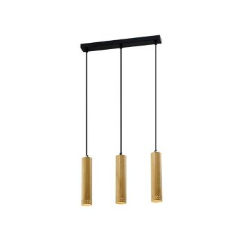 Lustră negru/auriu cu abajur din metal 6x46 cm Tubo – Candellux Lighting