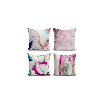 Set 4 fețe de pernă decorative Minimalist Cushion Covers Watercolor, 45 x 45 cm