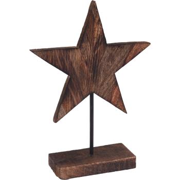 Decorațiune lemn Wooden Star, 26 cm