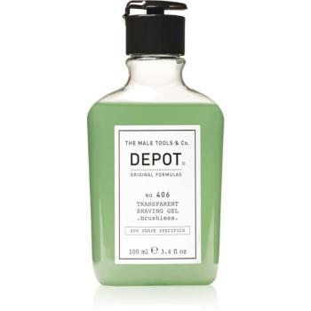 Depot No. 406 Transparent Shaving Gel gel pentru bărbierit brushless 100 ml