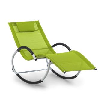 Blumfeldt Westwood, canapea tip leagăn, ergonomică, din aluminiu, verde