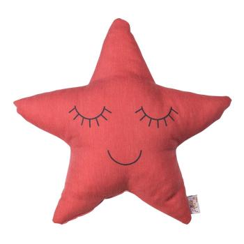 Pernă din amestec de bumbac pentru copii Mike & Co. NEW YORK Pillow Toy Star, 35 x 35 cm, roșu
