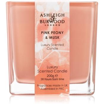 Ashleigh & Burwood London Life in Bloom Pink Peony & Musk lumânare parfumată 200 g