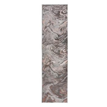 Covor tip traversă Flair Rugs Marbled gri-bej, 60 x 230 cm