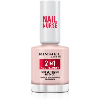 Rimmel Nail Nurse 2-in-1 lac intaritor de baza pentru unghii cu efect de întărire 12 ml